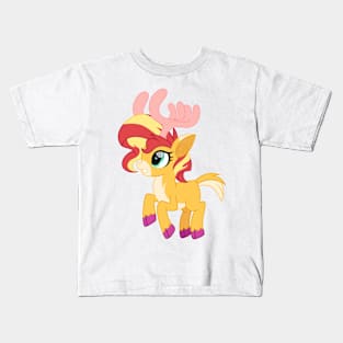 Sunset Shimmer reindeer Kids T-Shirt